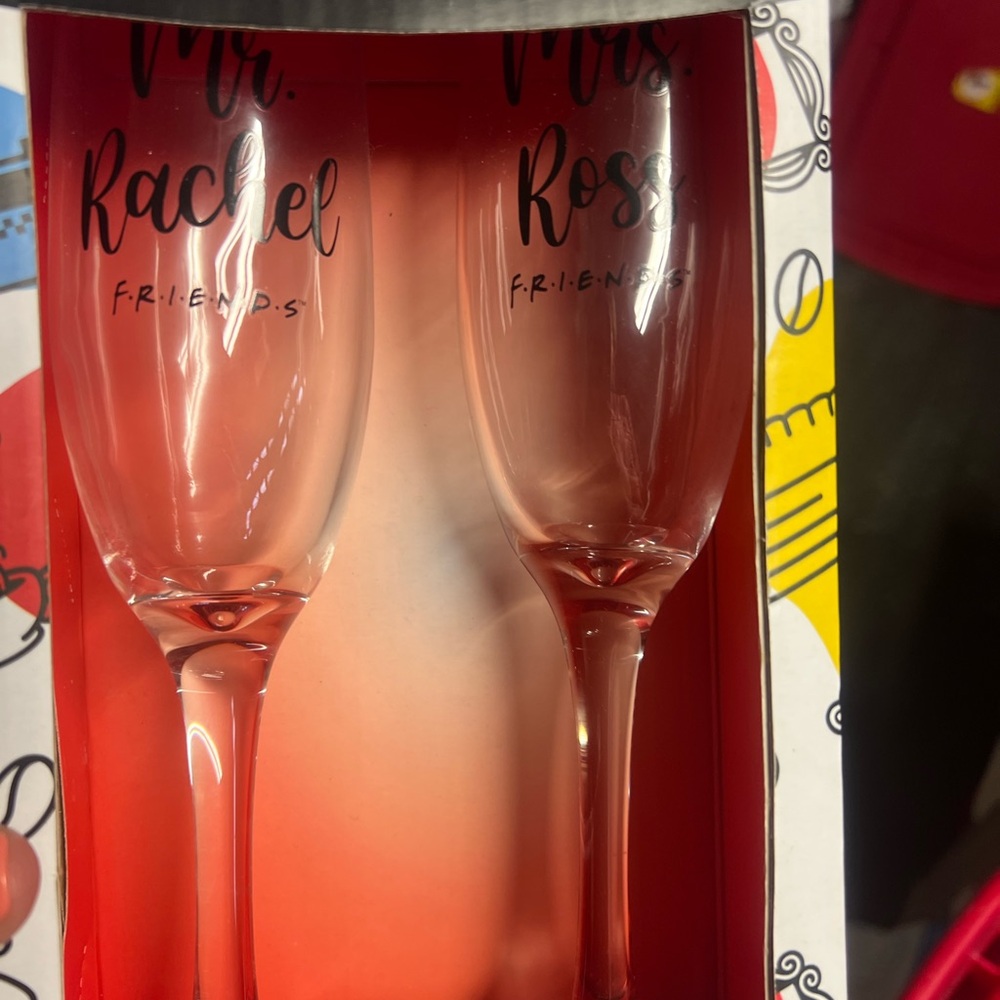 Friends Themed Champagne Flutes